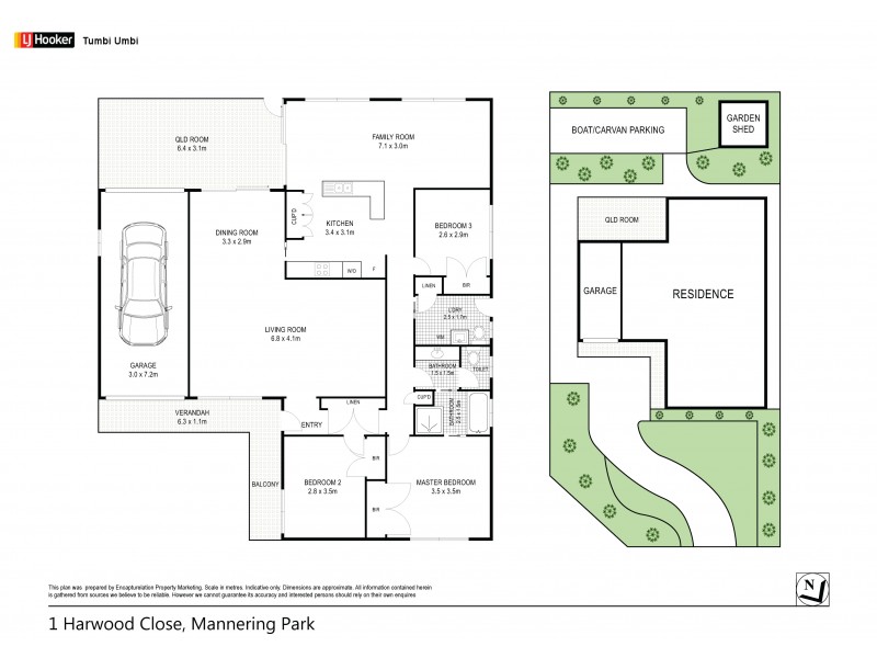 1 Harwood Close, Mannering Park NSW 2259 Floorplan