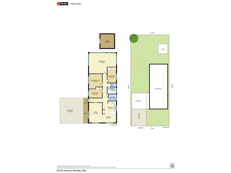 26 Erin Ave, Berkeley Vale NSW 2261 Floorplan
