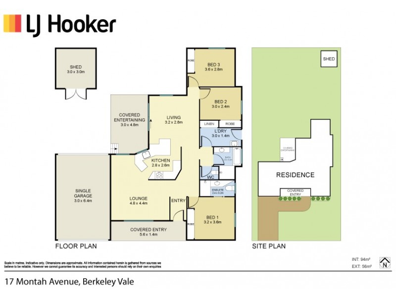 17 Montah Ave, Berkeley Vale NSW 2261 Floorplan