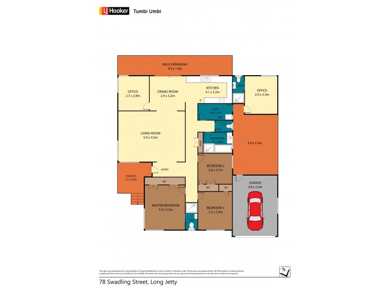 78 Swadling Street, Long Jetty NSW 2261 Floorplan