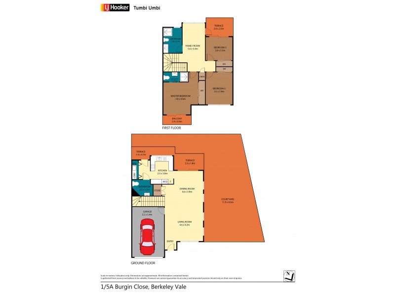 1/5A Burgin Close, Berkeley Vale NSW 2261 Floorplan