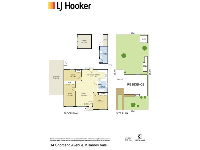 14 Shortland Avenue, Killarney Vale NSW 2261 Floorplan