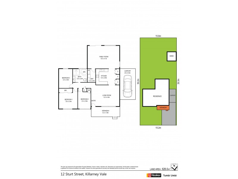 12 Sturt Street, Killarney Vale NSW 2261 Floorplan