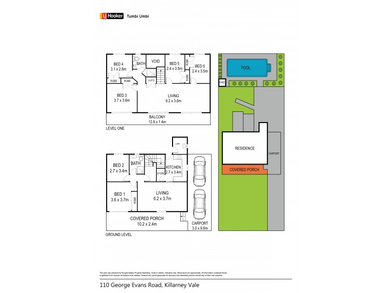 110 George Evans Road, Killarney Vale NSW 2261 Floorplan