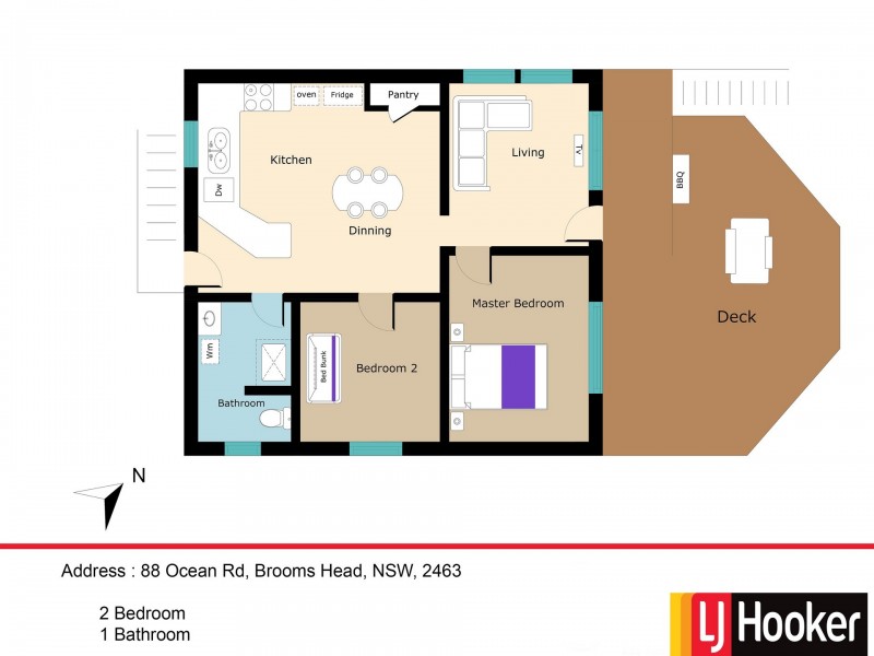 88 Ocean Road, Brooms Head NSW 2463