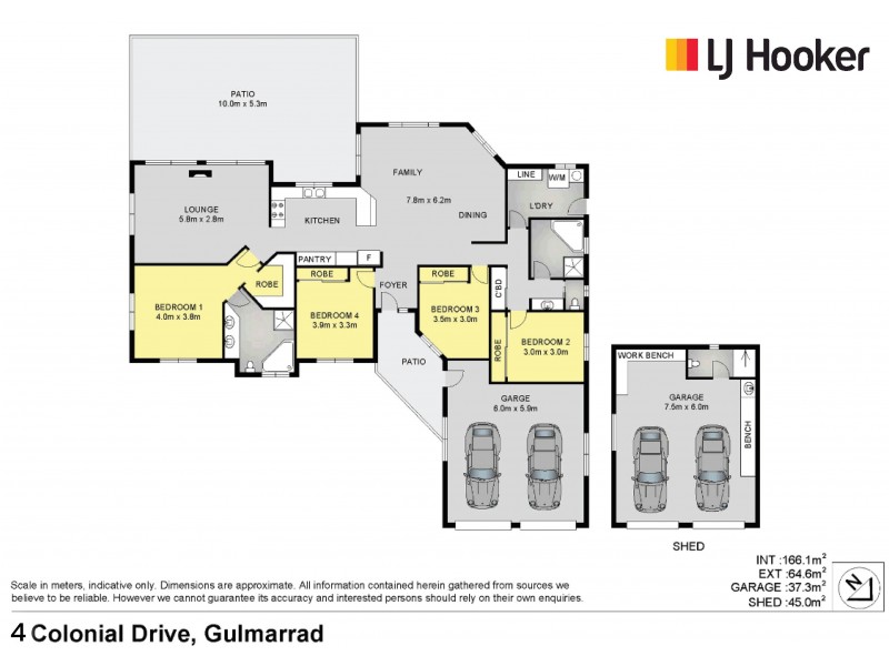 4 Colonial Drive, Gulmarrad NSW 2463 Floorplan