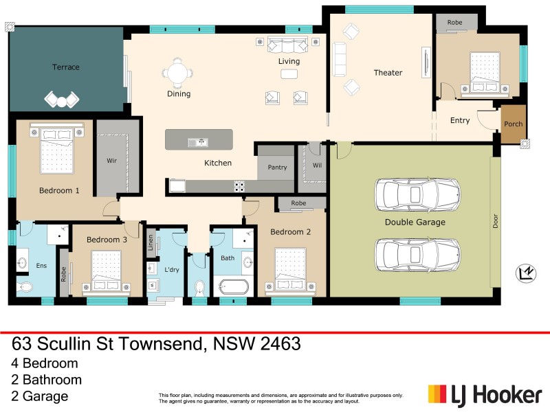 63 Scullin Street, Townsend NSW 2463 Floorplan
