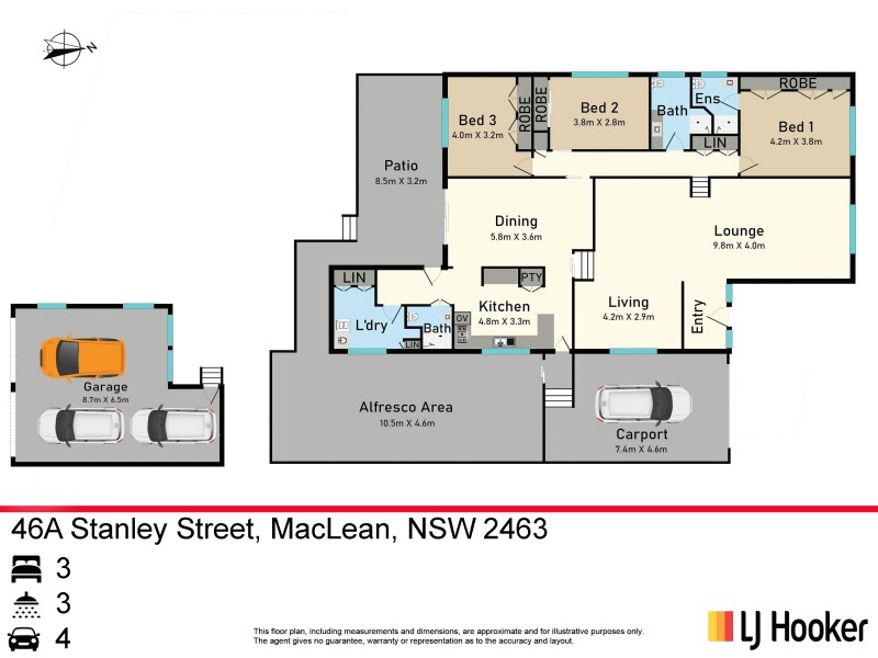 46A Stanley Street, Maclean NSW 2463 Floorplan