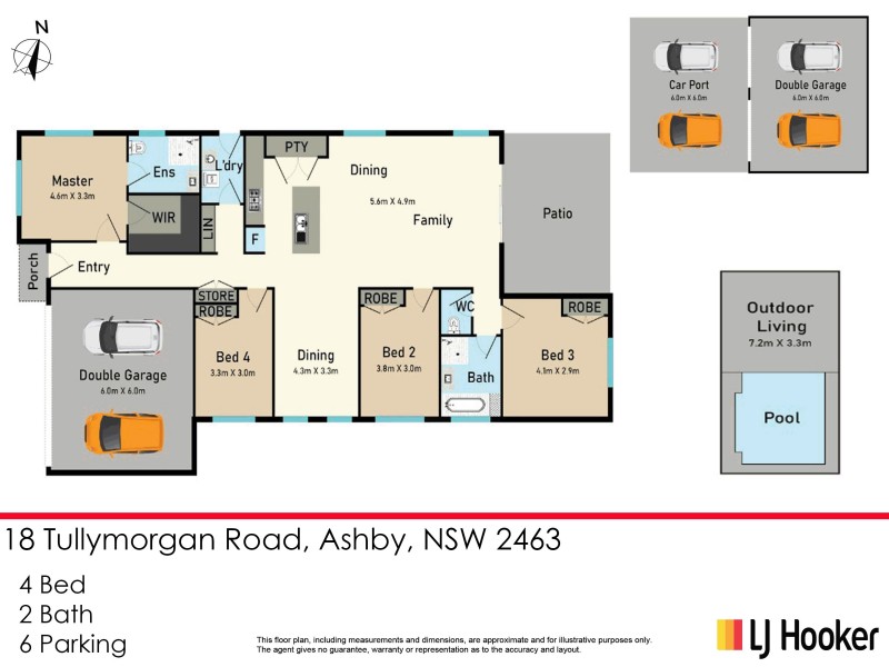 18 Tullymorgan Road, Ashby NSW 2463 Floorplan
