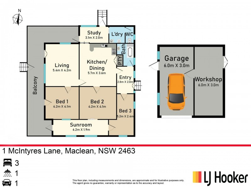 1 McIntyres Lane, Maclean NSW 2463