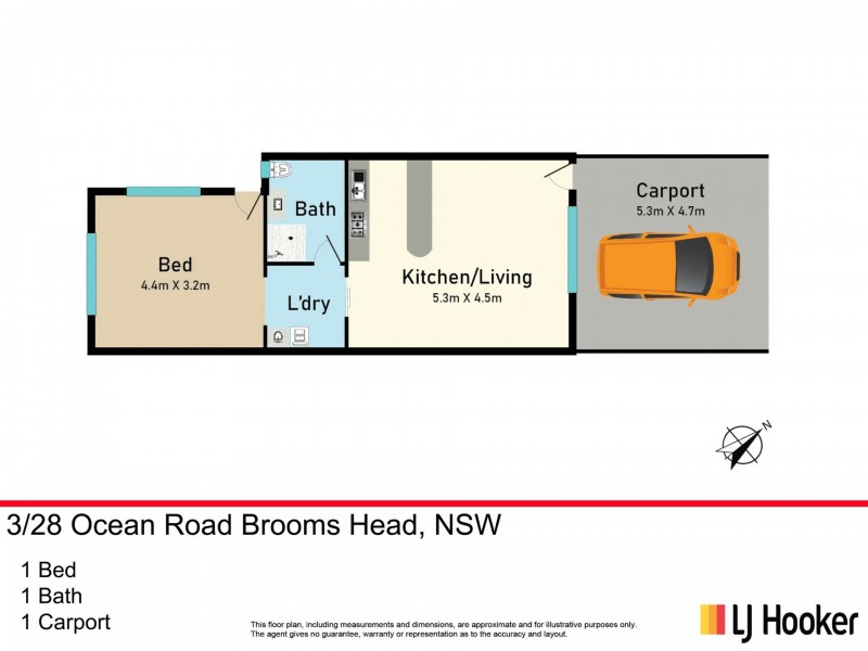 Unit 3 28 Ocean Road, Brooms Head NSW 2463
