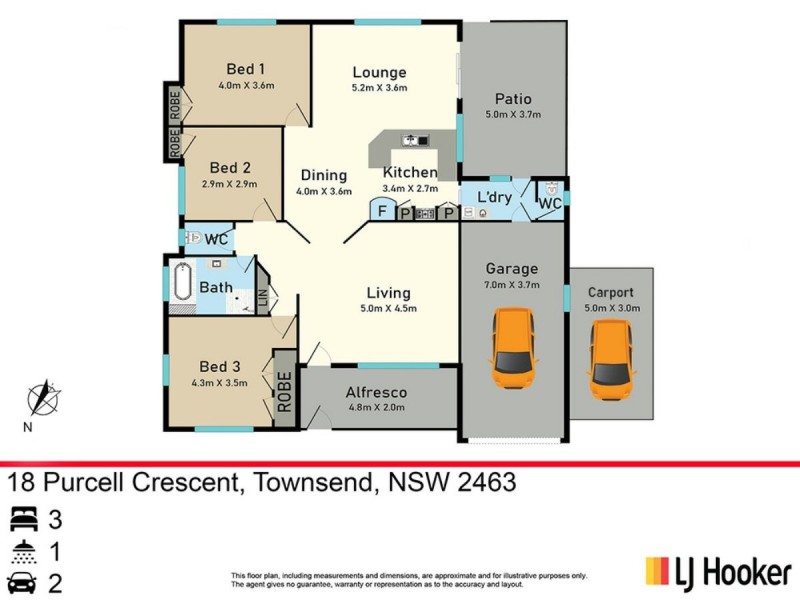 18 Purcell Crescent, Townsend NSW 2463