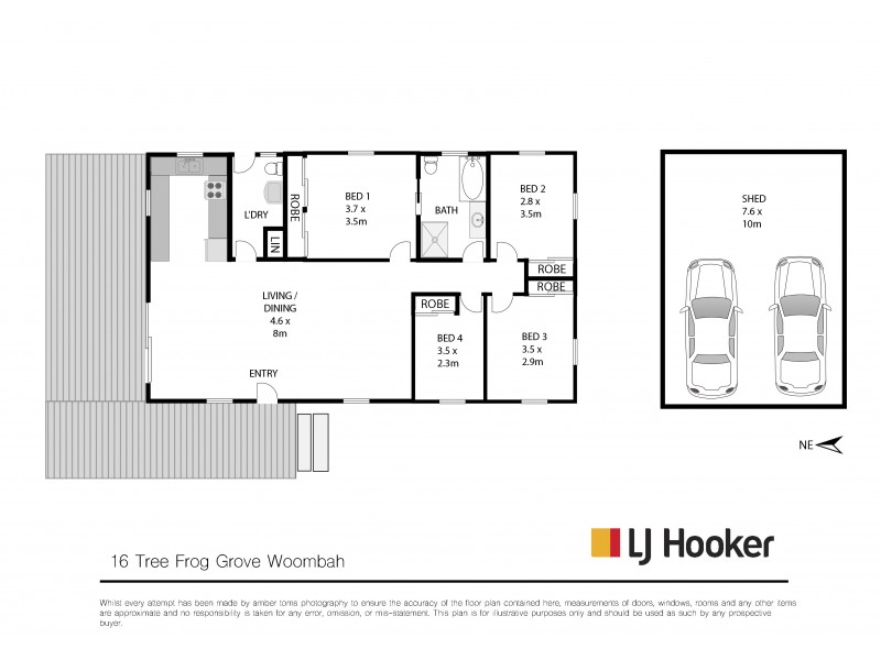 16 Tree Frog Grove, Woombah NSW 2469 Floorplan