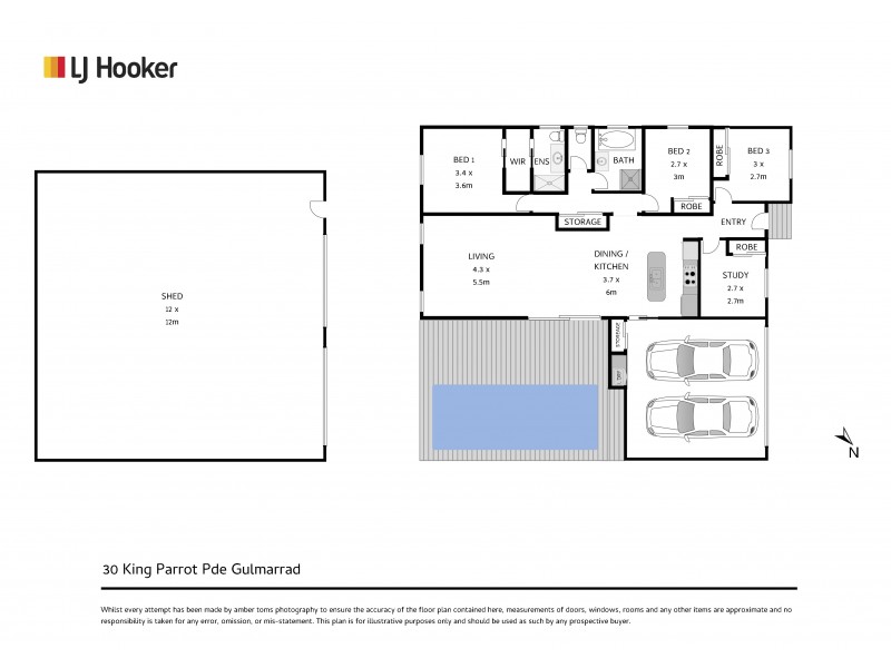 30 King Parrot Parade, Gulmarrad NSW 2463 Floorplan