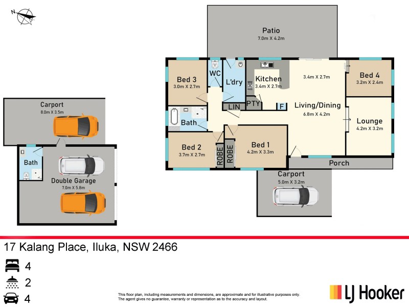 17 Kalang Place, Iluka NSW 2466 Floorplan