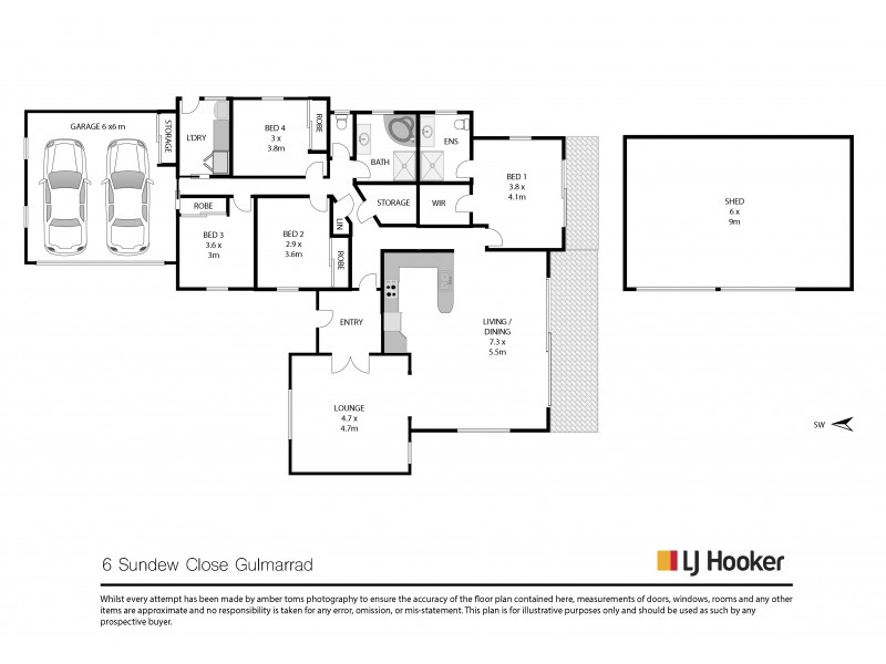 6 Sundew Close, Gulmarrad NSW 2463 Floorplan