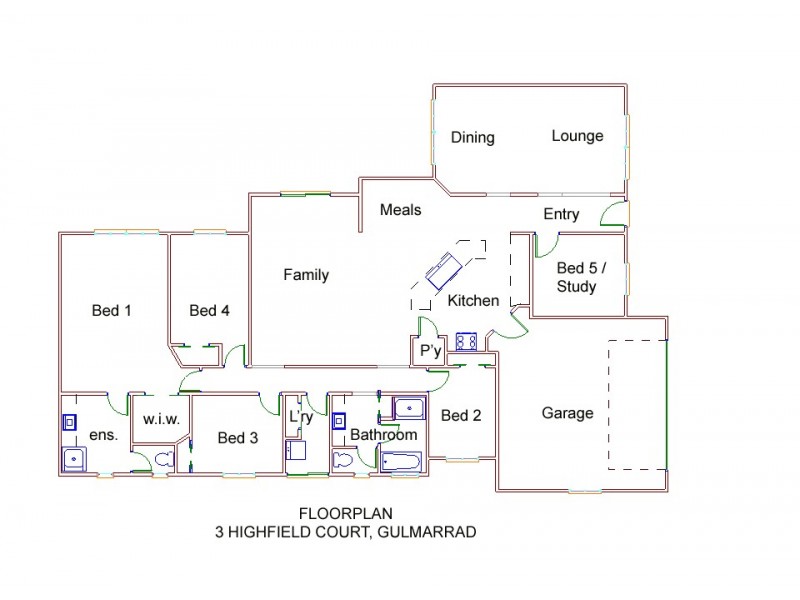 3 Highfield Court, Cameron Hill Estate,, Gulmarrad NSW 2463 Floorplan