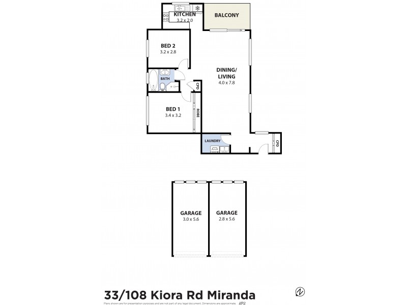 33/108 Kiora Road, Miranda NSW 2228 Floorplan