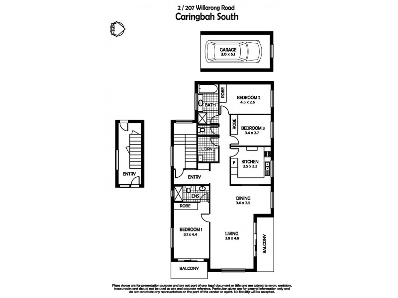 2/207 Willarong Rd, Caringbah South NSW 2229 Floorplan