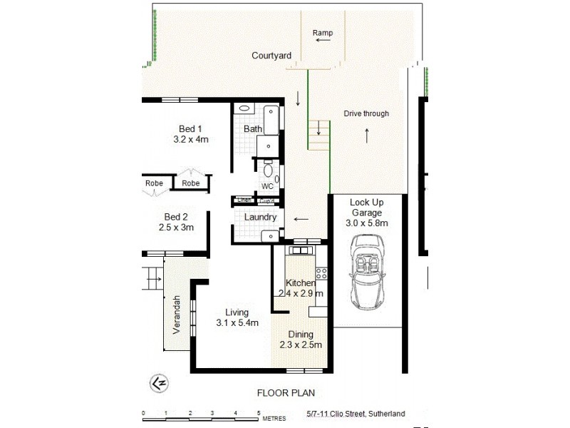 5/7-11 Clio Street, Sutherland NSW 2232 Floorplan