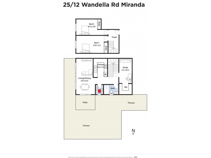 25/8-12 Wandella Road, Miranda NSW 2228 Floorplan