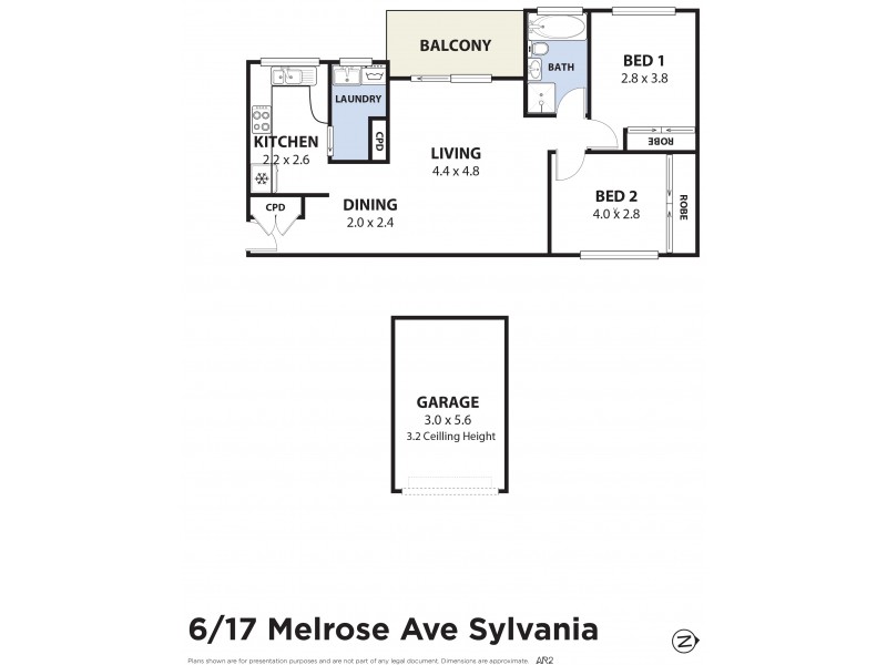 6/17-21 Melrose Avenue, Sylvania NSW 2224 Floorplan