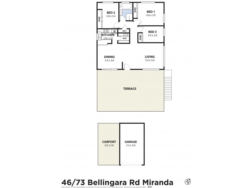 4B/73 Bellingara Road, Miranda NSW 2228 Floorplan