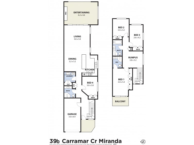 39A Carramar Crescent, Miranda NSW 2228 Floorplan