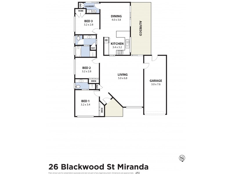 26 Blackwood Street, Miranda NSW 2228 Floorplan