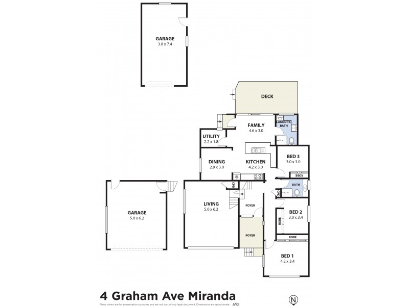 4 Graham Avenue, Miranda NSW 2228 Floorplan