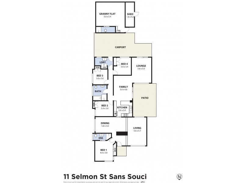 11 Selmon Street, Sans Souci NSW 2219 Floorplan