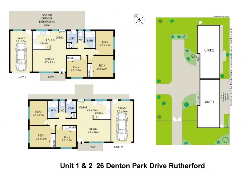 Units 1 & 2/26 Denton Park Drive, Rutherford NSW 2320 Floorplan