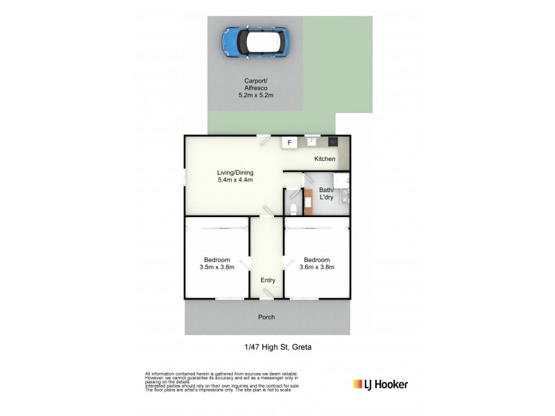 1/47 High Street, Greta NSW 2334 Floorplan