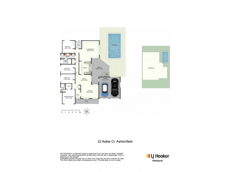 22 Adele Crescent, Ashtonfield NSW 2323 Floorplan