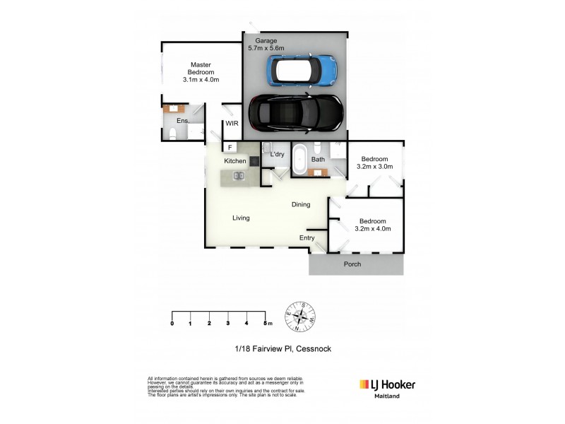 1-3/18 Fairview Place, Cessnock NSW 2325 Floorplan
