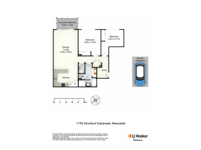 17/55 Shortland Esplanade, Newcastle East NSW 2300 Floorplan