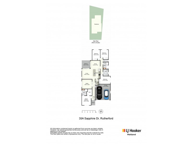 35A Sapphire Drive, Rutherford NSW 2320 Floorplan