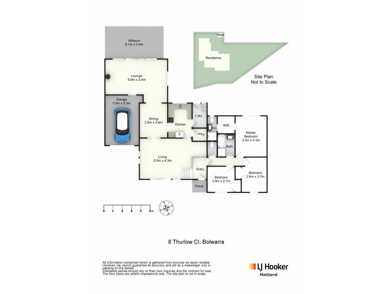 8 Thurlow Close, Bolwarra NSW 2320 Floorplan