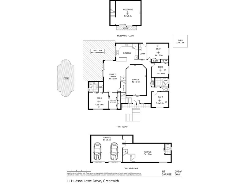 11 Hudson Lowe Drive, Greenwith SA 5125 Floorplan