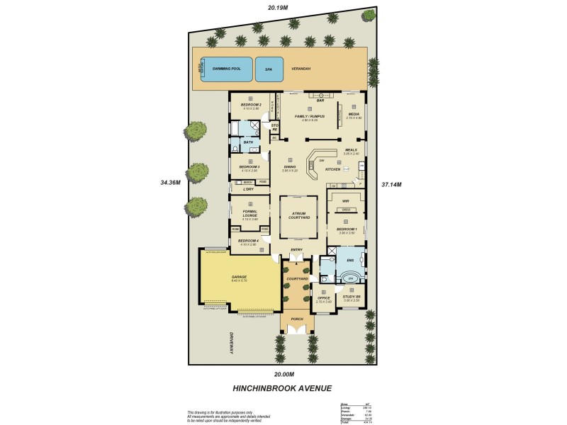 10 Hinchinbrook Avenue, Mawson Lakes SA 5095 Floorplan