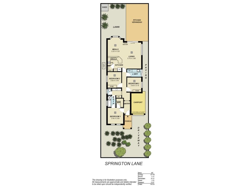 7 Springton Lane, Greenwith SA 5125 Floorplan