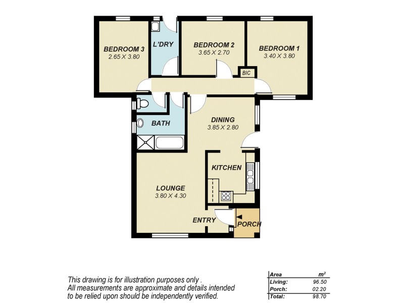 6 Amsterdam Crescent, Salisbury Downs SA 5108 Floorplan