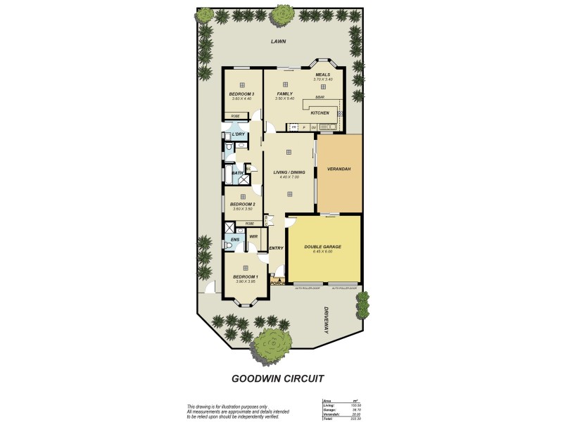 80 Goodwin Circuit, Golden Grove SA 5125 Floorplan
