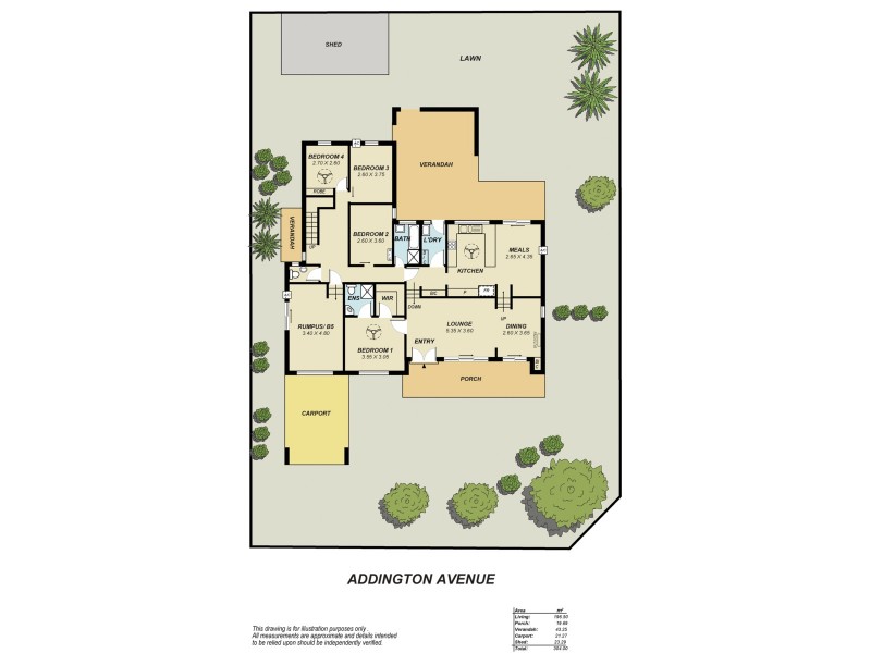1 Addington Avenue, Surrey Downs SA 5126 Floorplan
