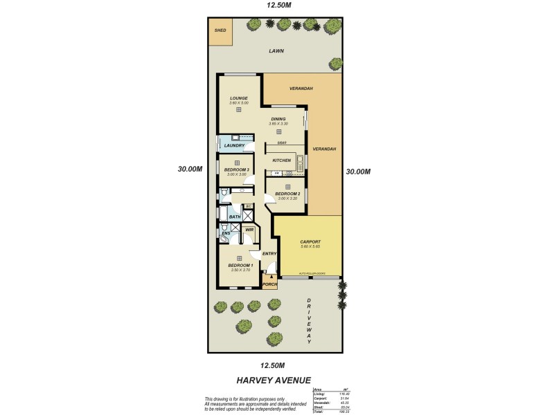 7 Harvey Avenue, Walkley Heights SA 5098 Floorplan