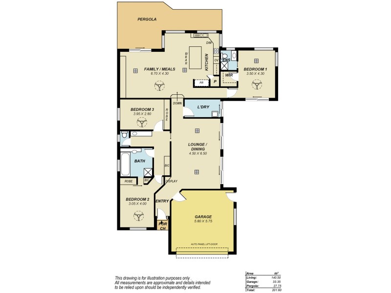 1 Elba Court, Greenwith SA 5125 Floorplan