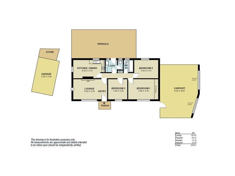 3 Clapton Street, Elizabeth Vale SA 5112 Floorplan