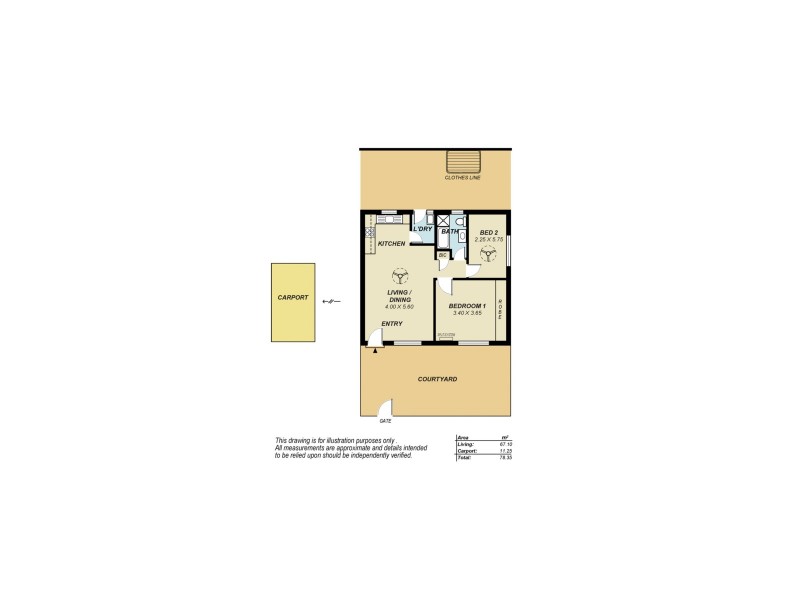 1/10 Robert Avenue, Broadview SA 5083 Floorplan