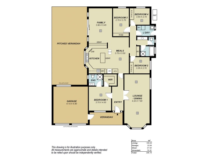 6 Persimmon Grove, Golden Grove SA 5125 Floorplan