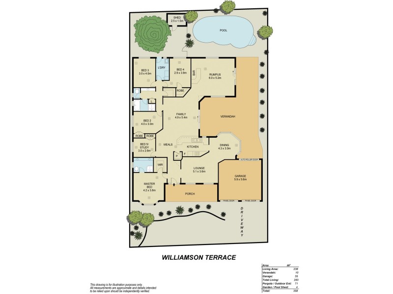 7 Williamson Terrace, Greenwith SA 5125 Floorplan